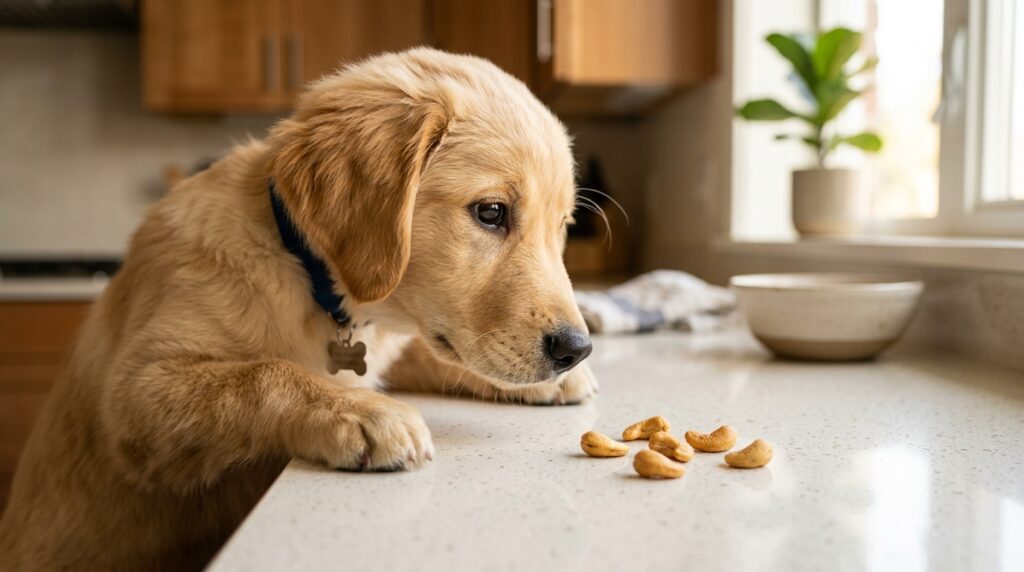 Can dogs eat cashews safely roasted and plain.