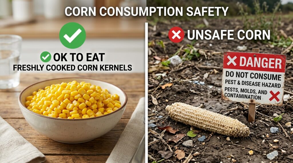 Can dogs eat corn cob blockage warning.