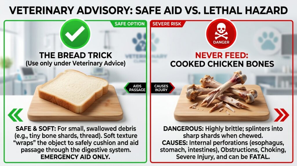 What to do if my dog ate a chicken bone emergency steps.