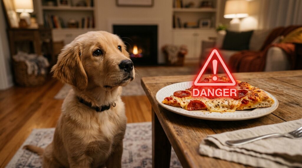 can dogs eat pizza junk food danger for dogs.