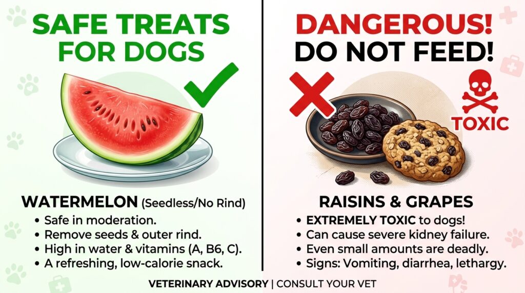 What to do if my dog ate raisins kidney failure warning.