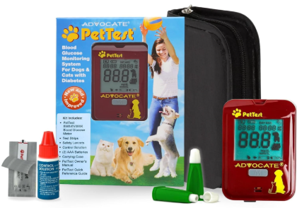 Advocate PetTest Starter Kit which is one of the best dog glucose monitors