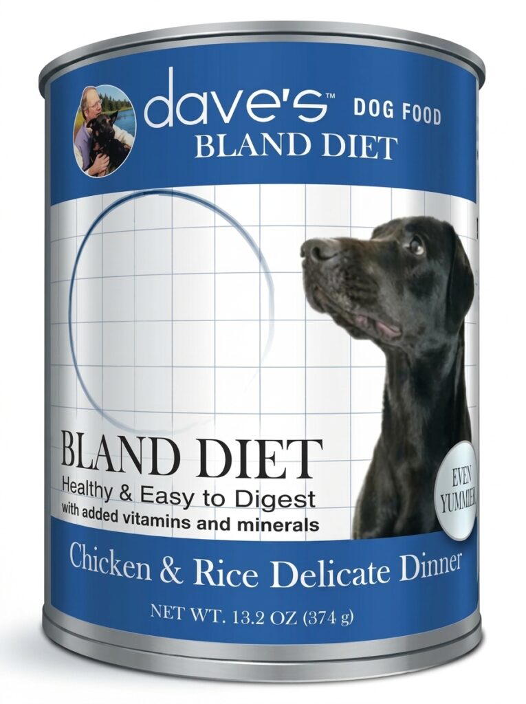 Dave's Pet Food Bland Diet canned food, affordable best low-fat wet dog foods for pancreatitis