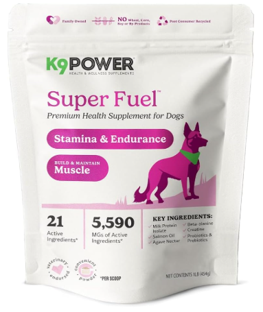 K9Power Super Fuel formula serving as the best electrolytes for dogs
