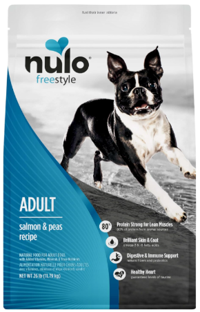 Nulo FreeStyle Adult Trim Cod & Lentils dry food representing low fat dog food for pancreatitis