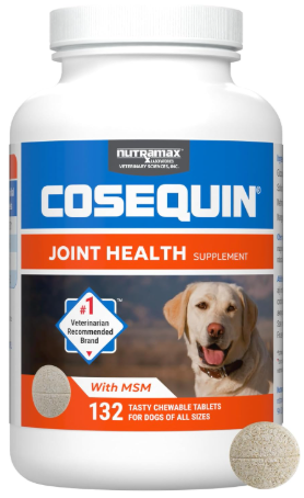 Nutramax Cosequin joint health supplement bottle, representing the best joint supplements for senior dogs