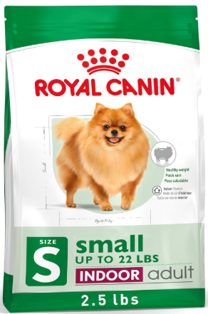 Royal Canin Small Indoor Adult bag representing the best dog foods for hypoglycemia