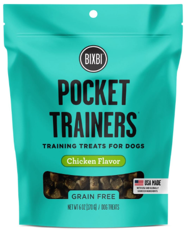 BIXBI Pocket Trainers representing the best low fat pill pockets for dogs with pancreatitis