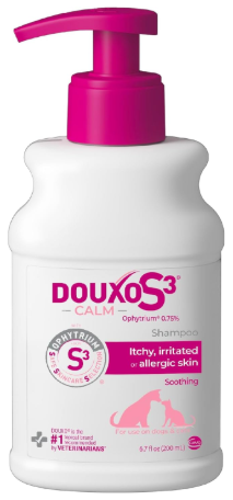 Douxo S3 Calm Soothing Shampoo representing the best dog shampoos for itchy skin