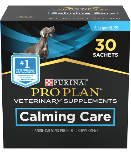 Purina Pro Plan Calming Care representing the best calming supplements for dogs