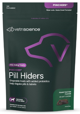 VetriScience Pinchers treats representing the best low fat pill pockets for dogs with pancreatitis