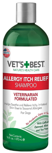 Vet's Best Allergy Itch Relief representing the best dog shampoos for itchy skin