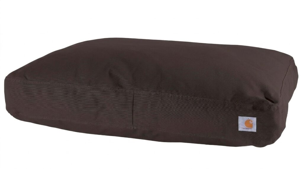 Carhartt Firm Duck canvas bed representing the best indestructible dog beds for heavy chewers