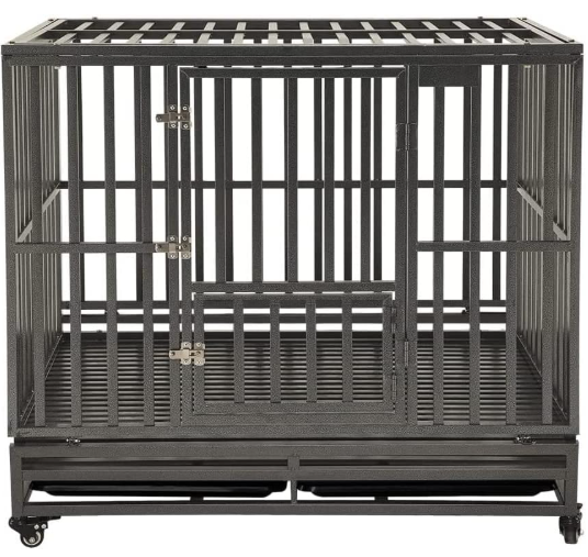 KELIXU square tube cage representing heavy duty dog crates for separation anxiety