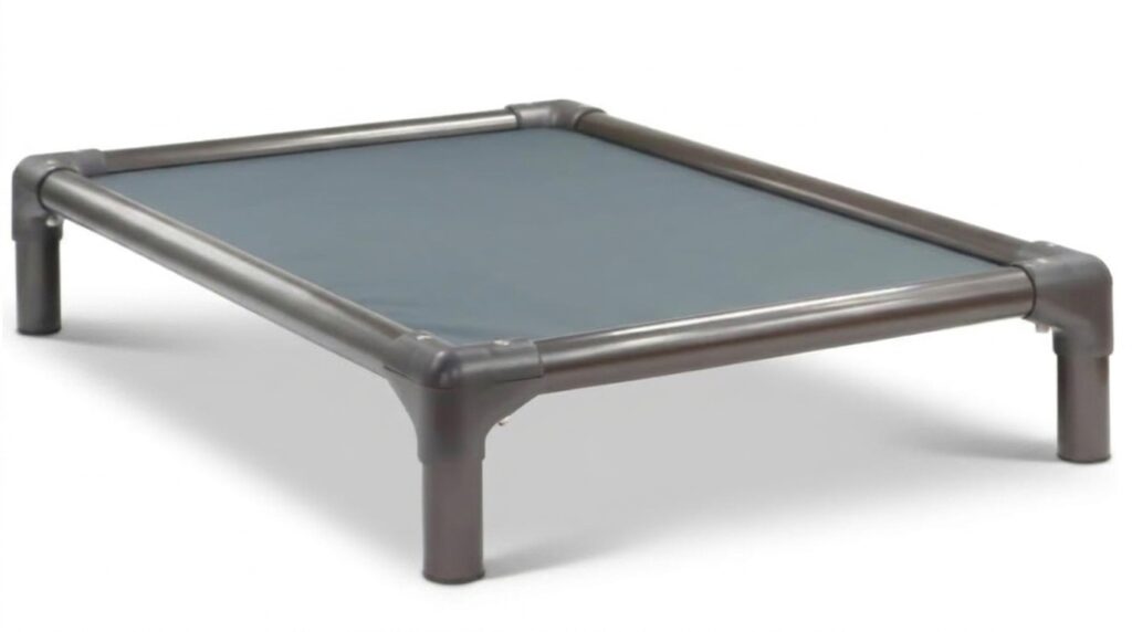 Kuranda Walnut PVC elevated bed representing the best indestructible dog beds for heavy chewers