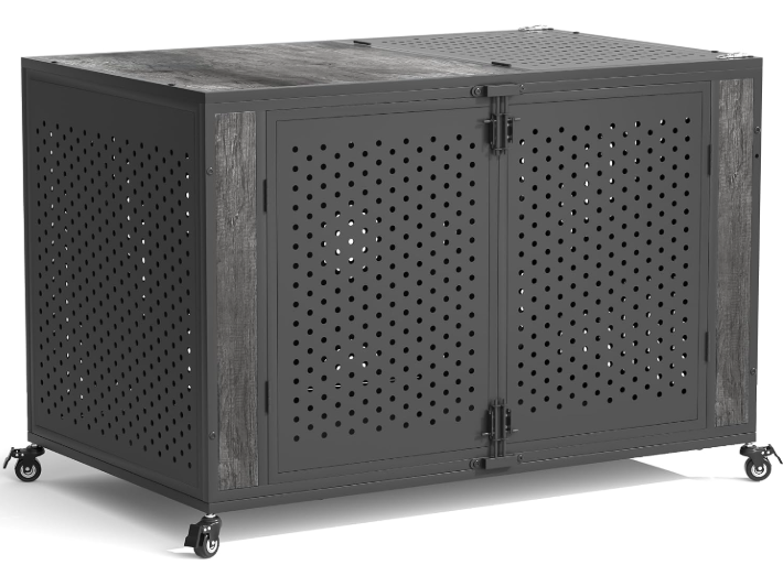 Rexwelten enclosed cage representing heavy duty dog crates for separation anxiety