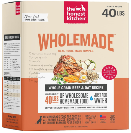 The Honest Kitchen dehydrated box representing the best human grade dog food