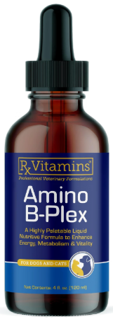 Rx Vitamins Amino B-Plex liquid representing the best kidney supplements for dogs