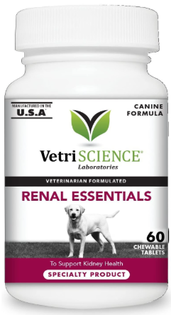 VetriScience Renal Essentials chews representing the best kidney supplements for dogs