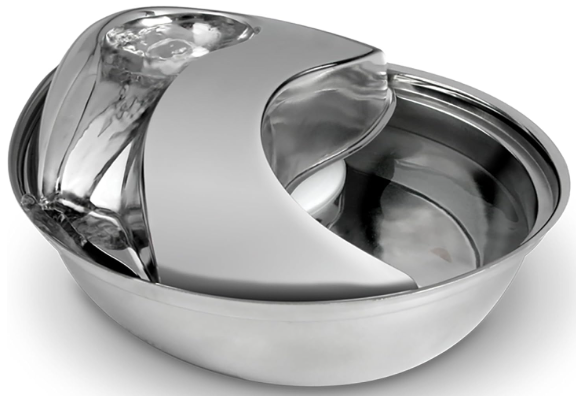 Pioneer Pet stainless steel raindrop design representing the best dog water fountains for kidney disease